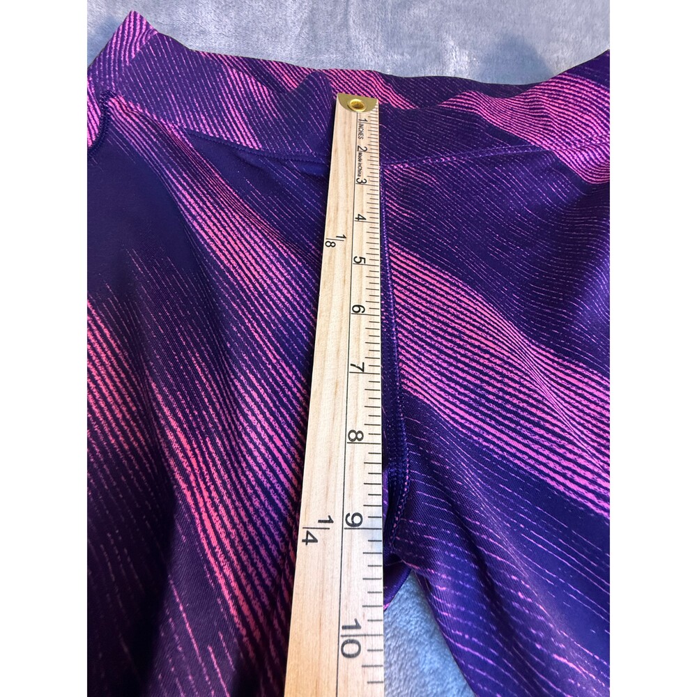 Reebok Purple & Pink Performance Leggings Women's Medium Athletic Workout Yoga P - Picture 5 of 11